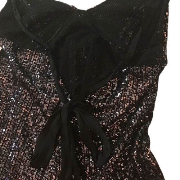 NWT $88 free people | Gold Rush Mini | Sequin Slip Dress in Midnight Combo - Picture 12 of 17